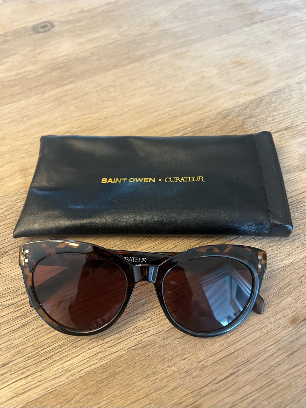 Saint Owen x Curateur WYLDE Tortoise Cat Eye Sunglasses Brown